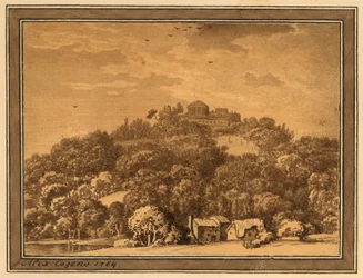 Paisaje con templo, 1764